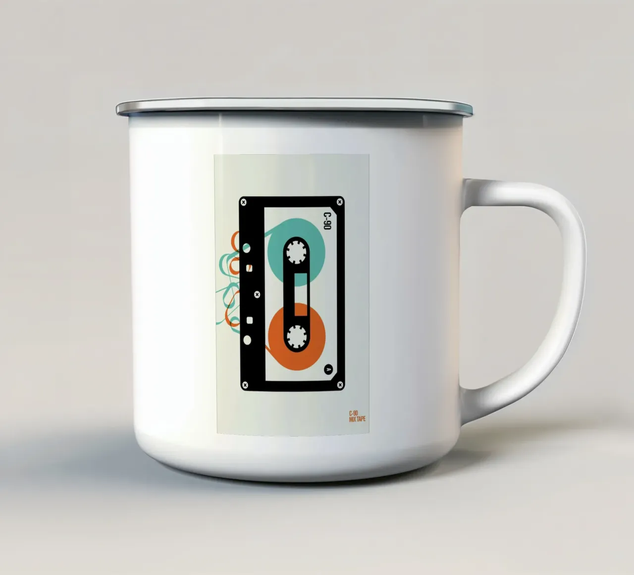 Mixtape tazza in smalto da Bo Lundberg