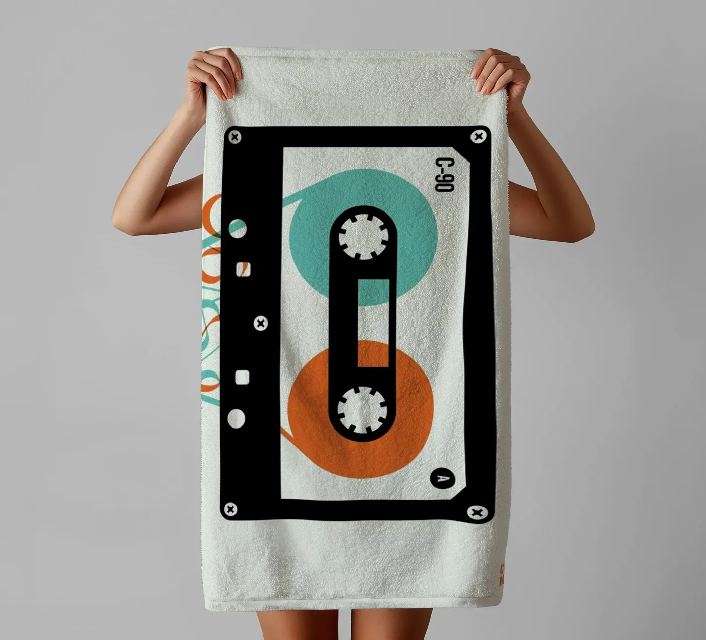 Mixtape towel by Bo Lundberg