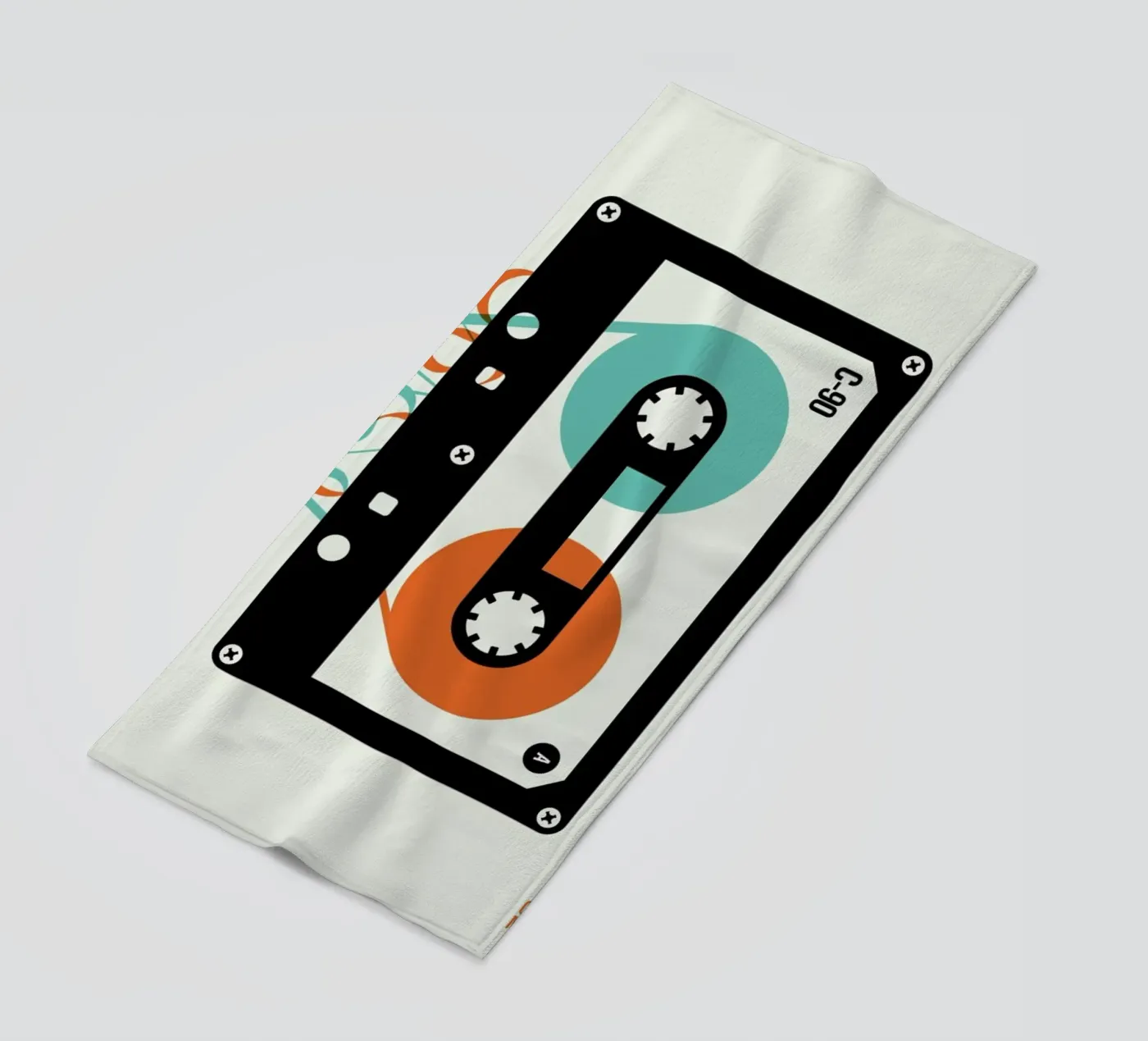 Mixtape strandhanddoek van Bo Lundberg