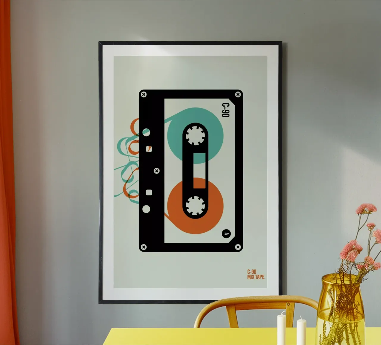 Mixtape poster con telaio in plastica da Bo Lundberg
