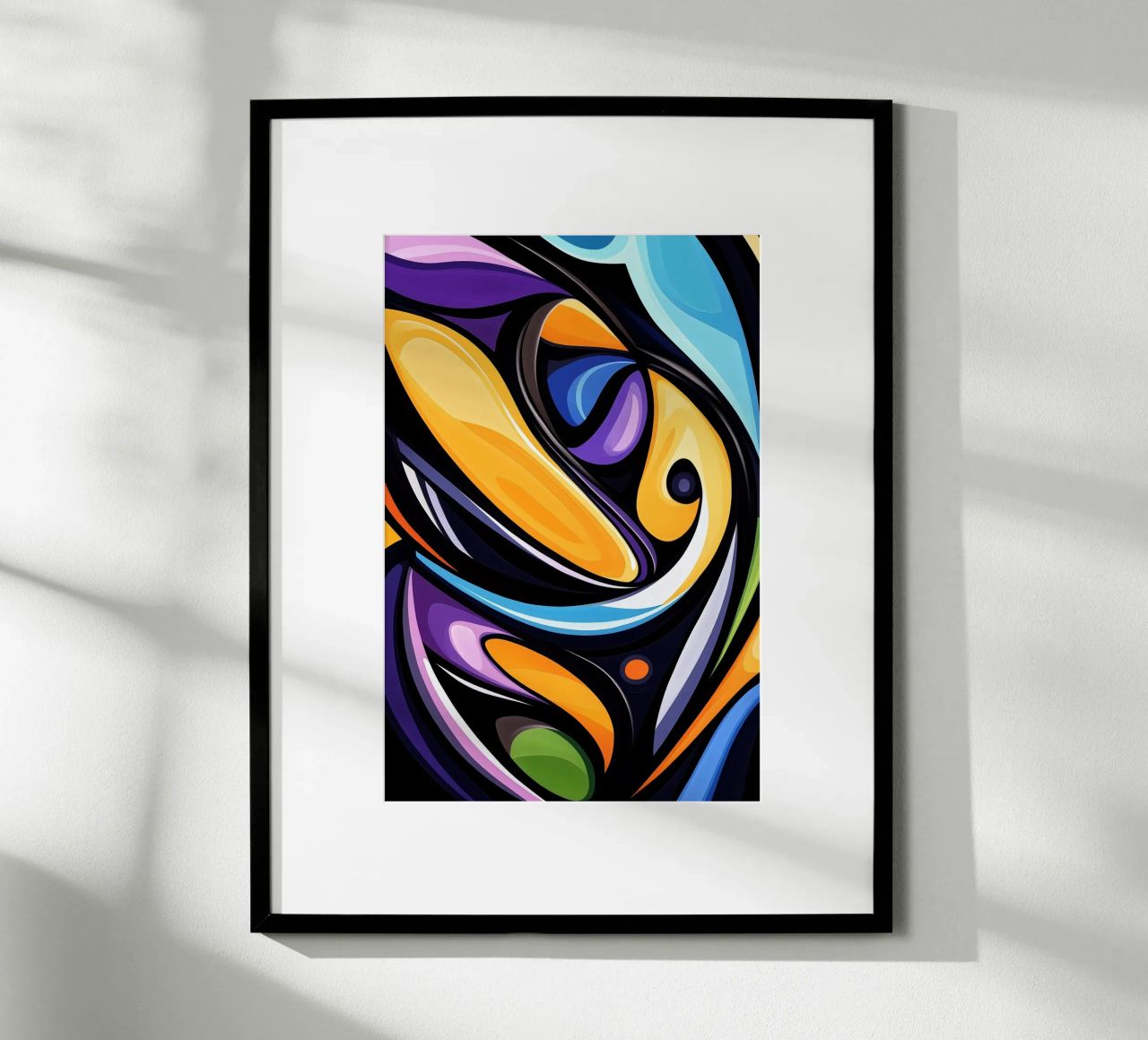 Flow of colours - Abstract harmony in motion poster by melipo-art
