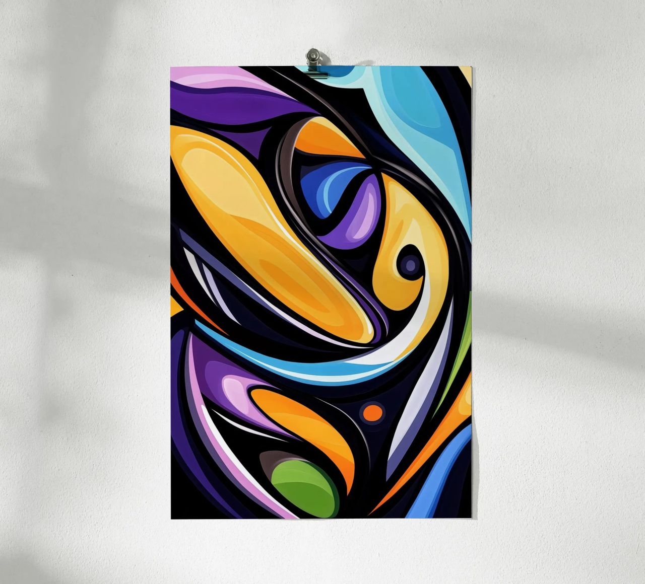 Flow of colours - Abstract harmony in motion poster by melipo-art