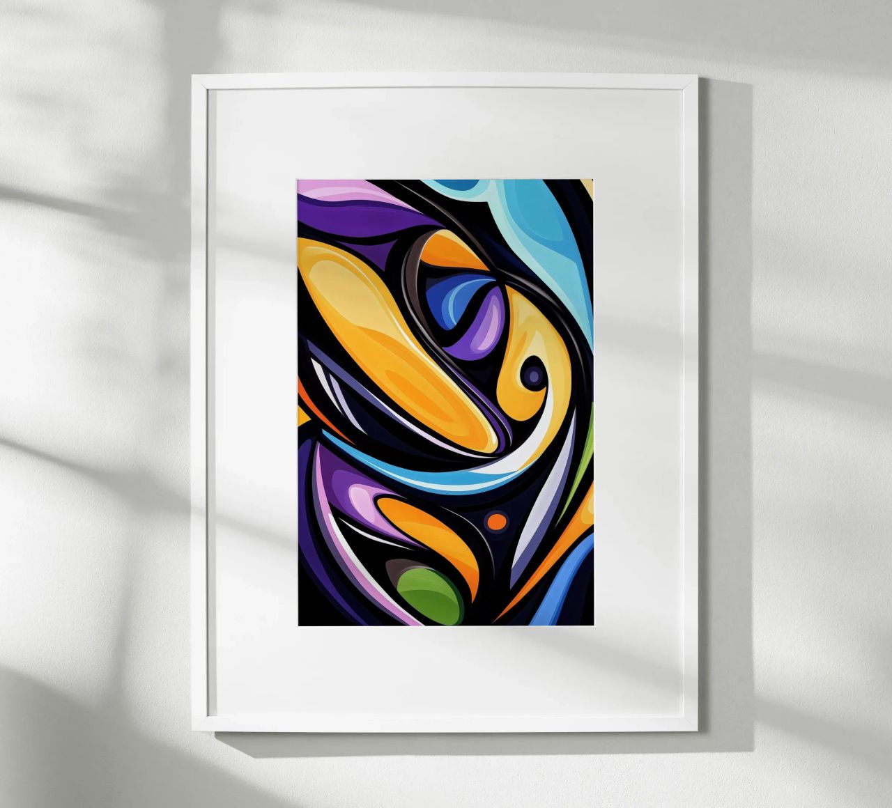 Flow of colours - Abstract harmony in motion poster by melipo-art