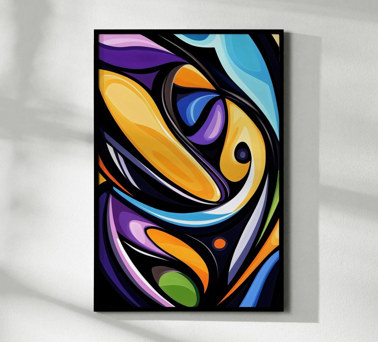 Flow of colours - Abstract harmony in motion poster by melipo-art