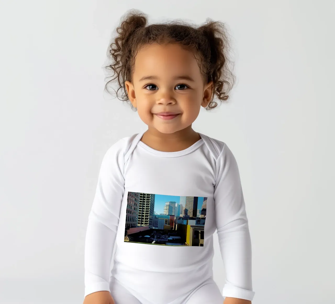 Frisco long-sleeve baby romper by Flo Klein