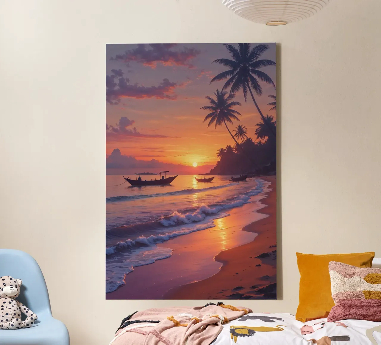 Dreamy Seaside Serenity in Bali tela con Cornice a cassetta da AlbertKlee