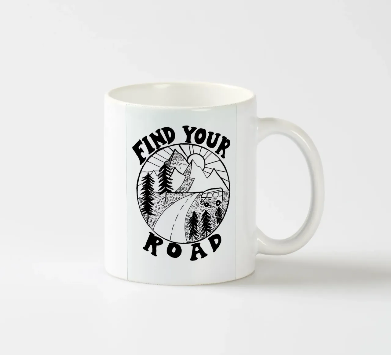 Find Your Road tazza in ceramica da Kris Tate