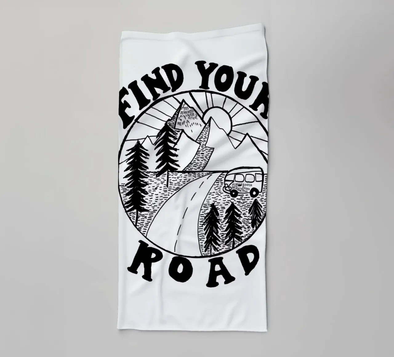 Find Your Road Handtuch von Kris Tate
