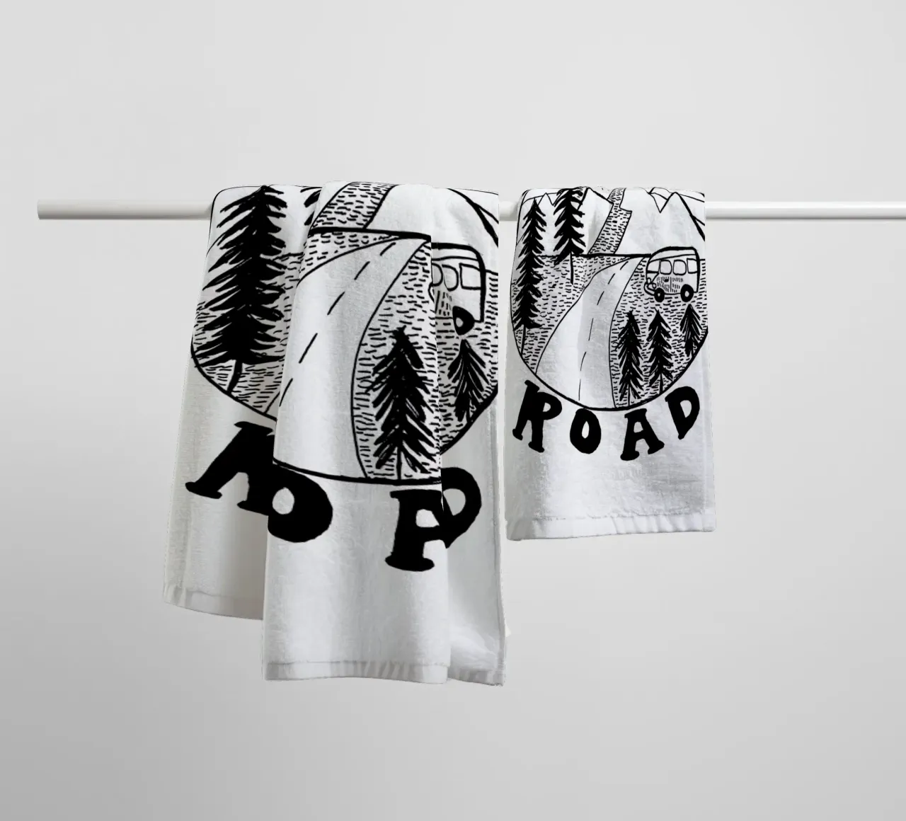 Find Your Road Handtuch von Kris Tate