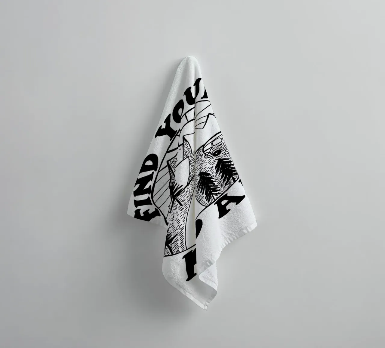 Find Your Road Handtuch von Kris Tate