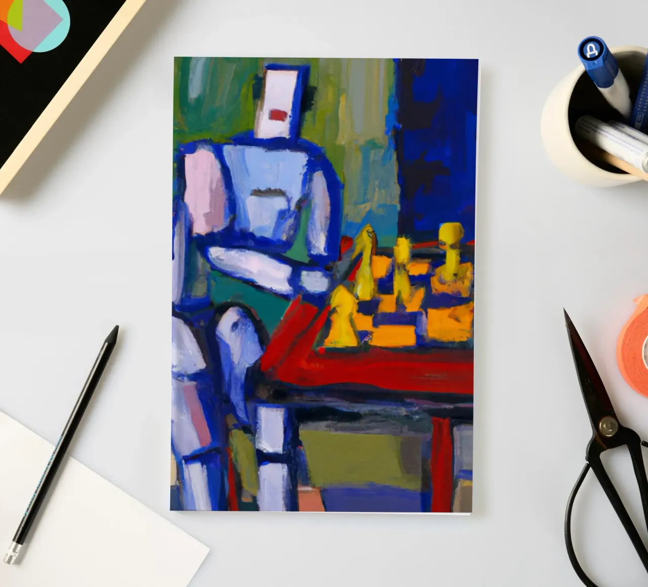 Robot playing Chess on a Sunday Afternoon_BTC diario da Crypto_Jungle