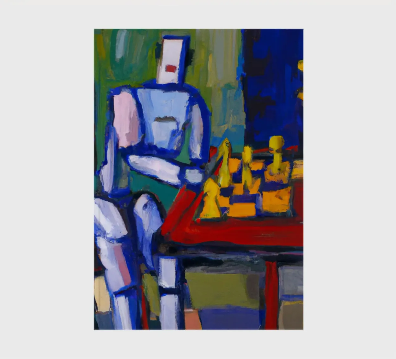 Robot playing Chess on a Sunday Afternoon_BTC diario da Crypto_Jungle