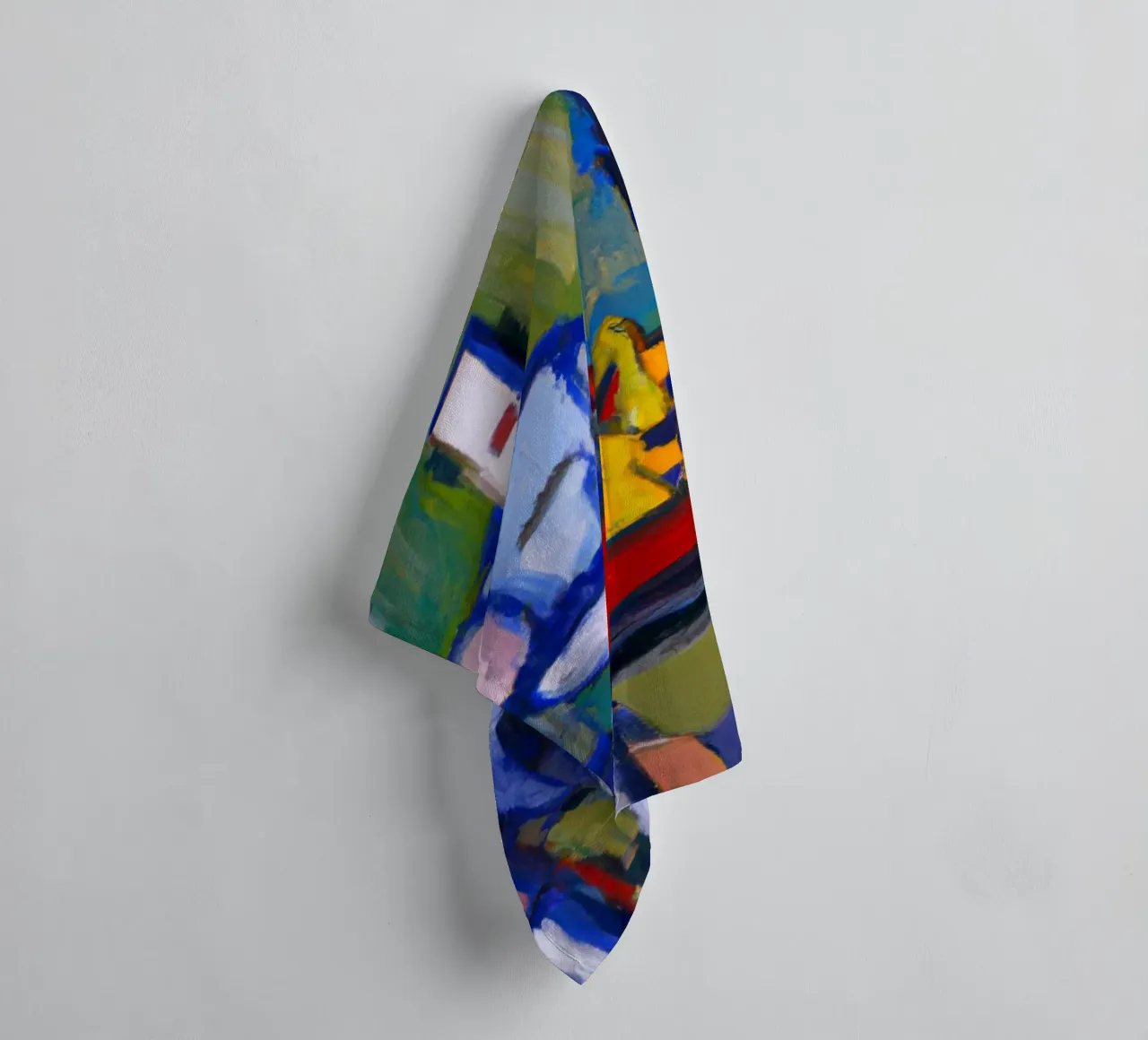 Robot playing Chess on a Sunday Afternoon_BTC asciugamano da bagno da Crypto_Jungle