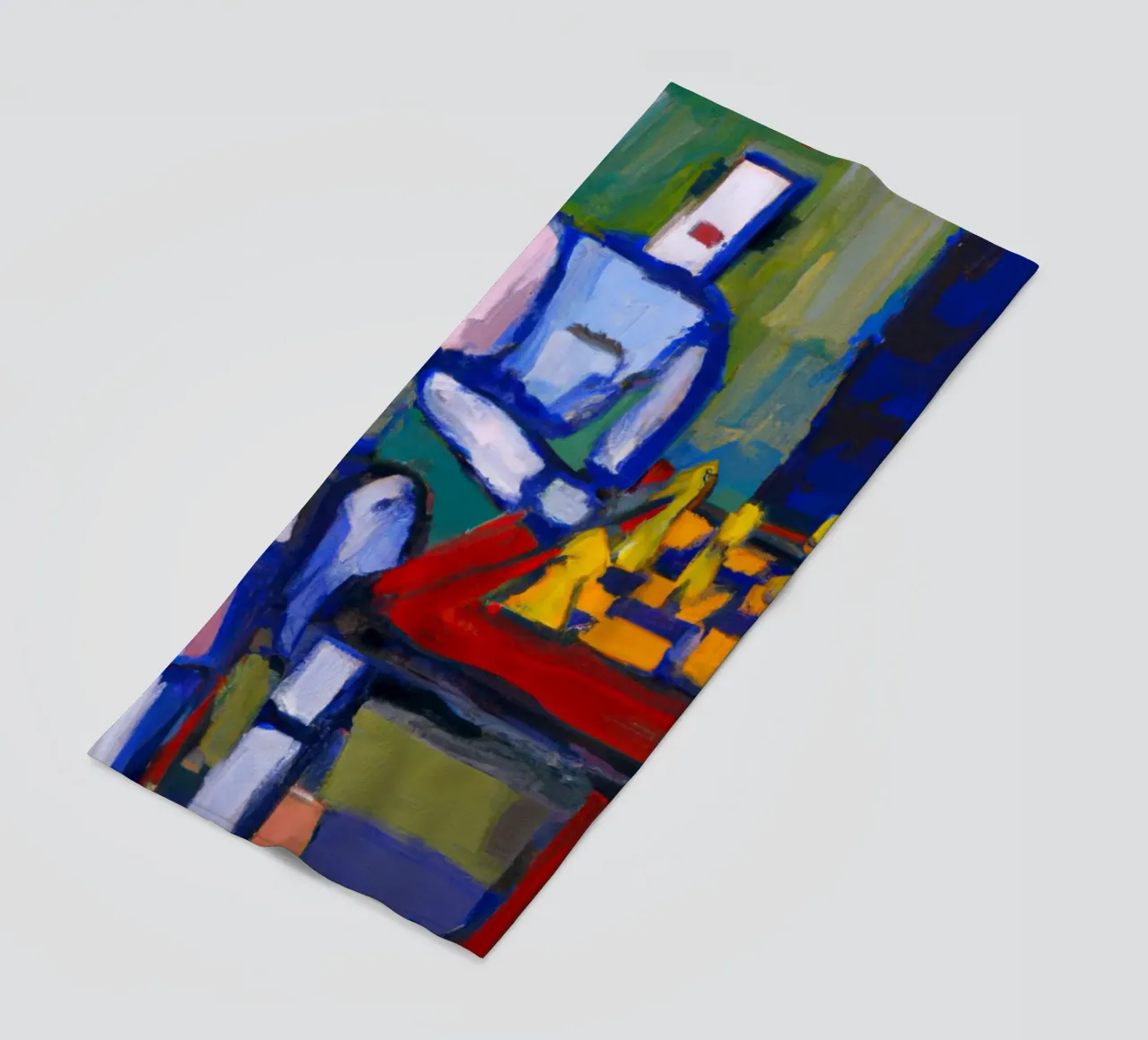 Robot playing Chess on a Sunday Afternoon_BTC telo mare da Crypto_Jungle