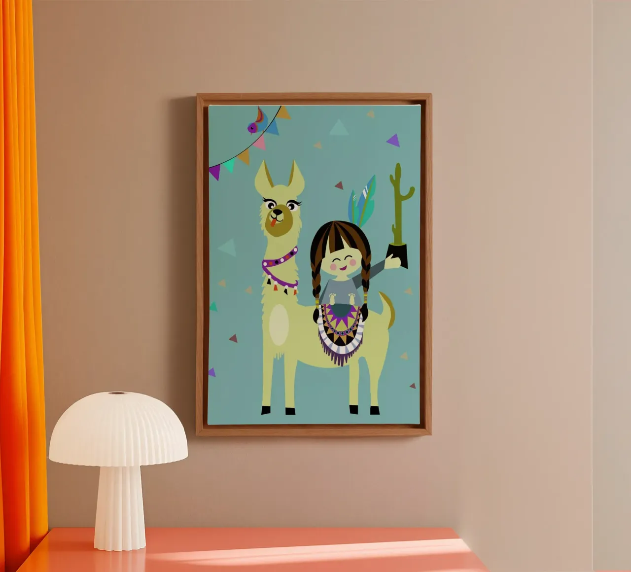 Alpaka 1 canvas met Baklijst van Sabrina Ziegenhorn