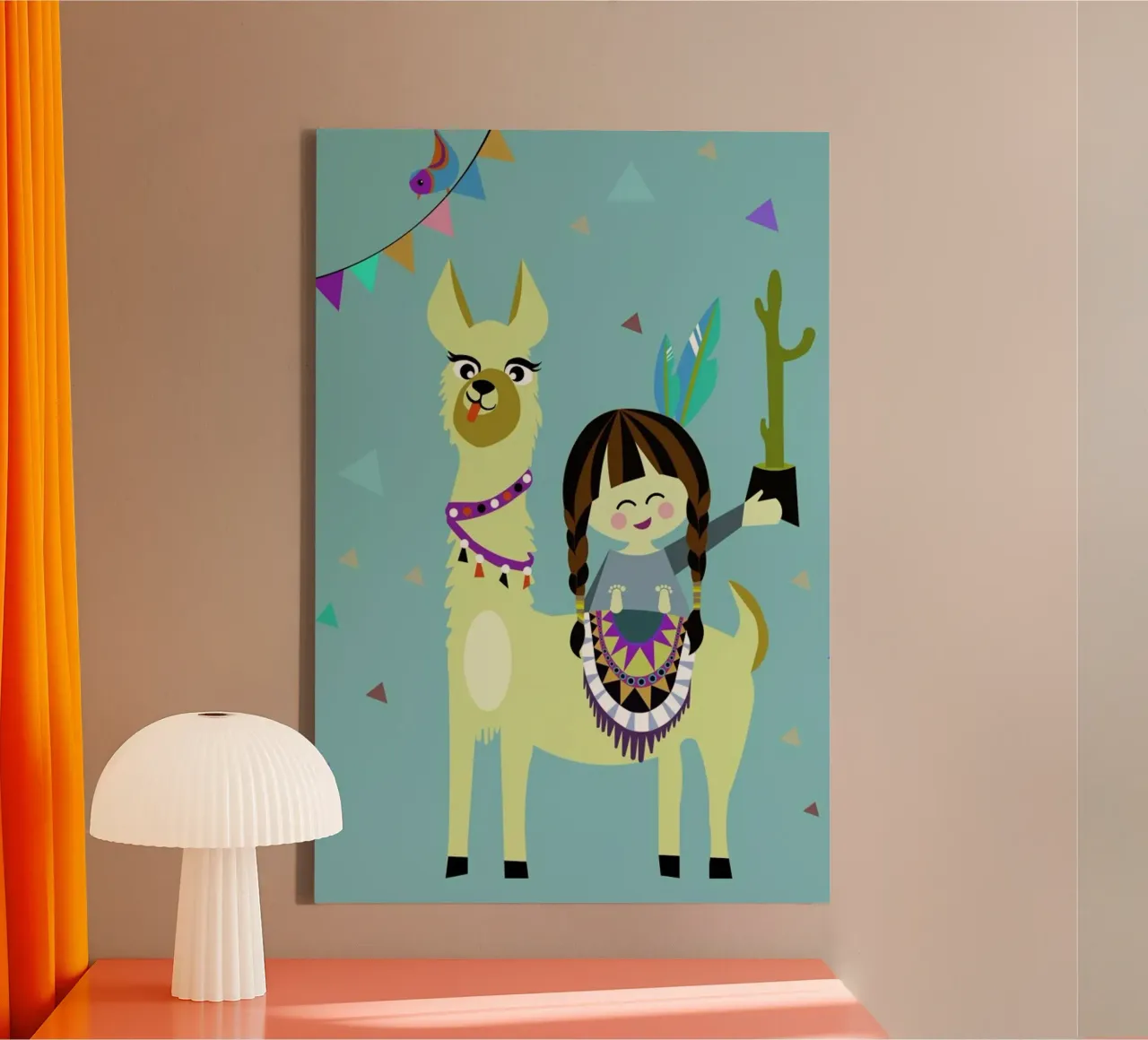 Alpaka 1 canvas met Baklijst van Sabrina Ziegenhorn
