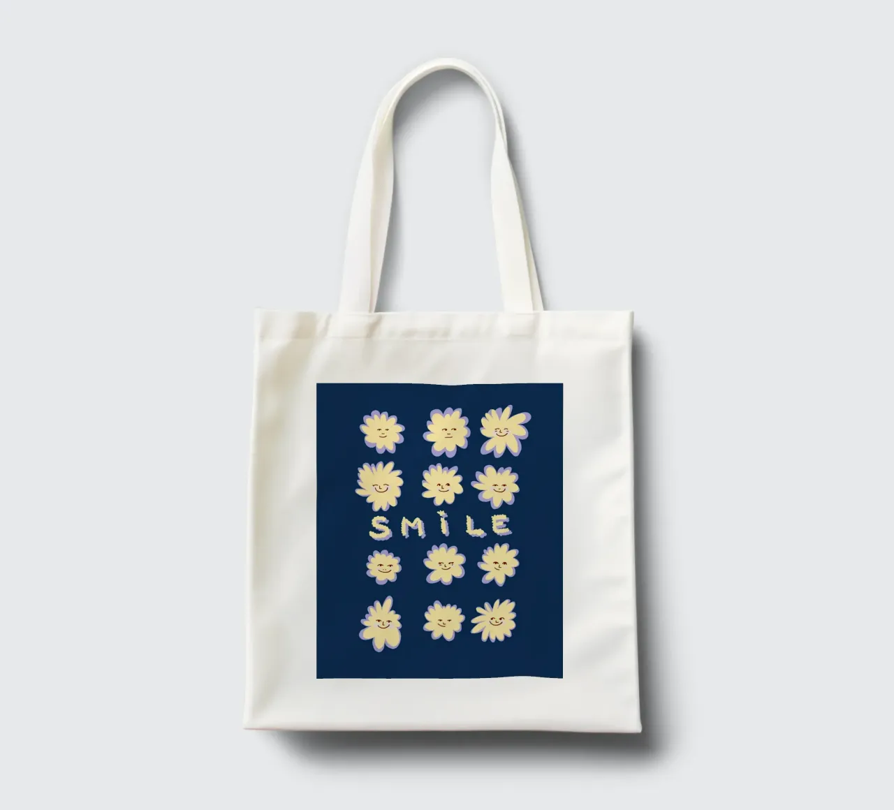 smile sun flowers bright like stars on the dark sky tote bag by janine.aigner.work