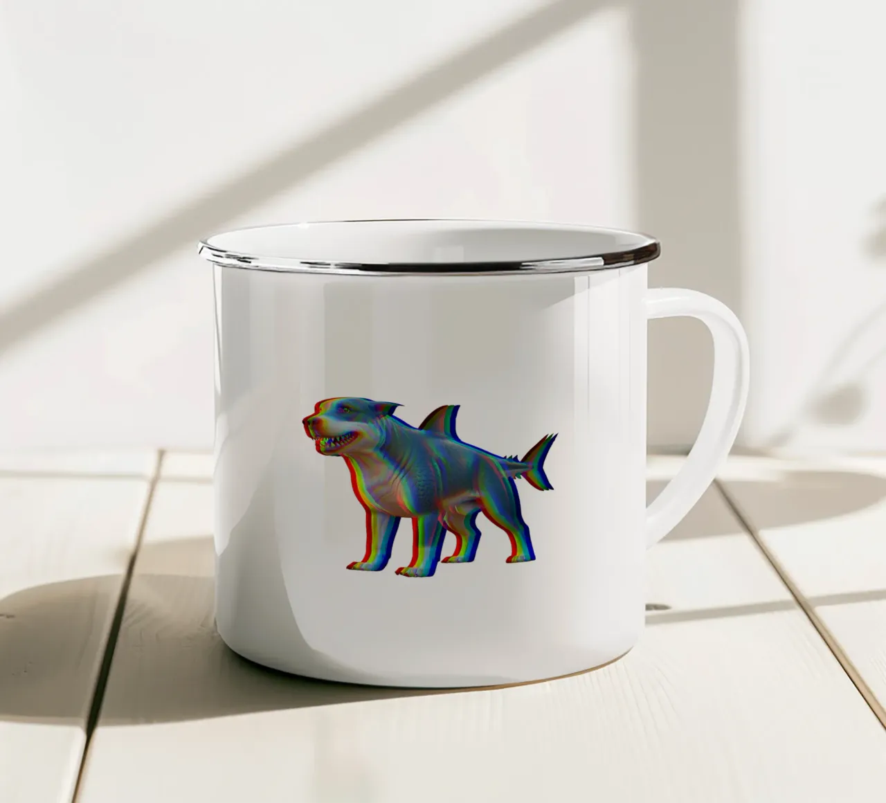 Shark_RBG_BTC tazza in smalto da Crypto_Jungle