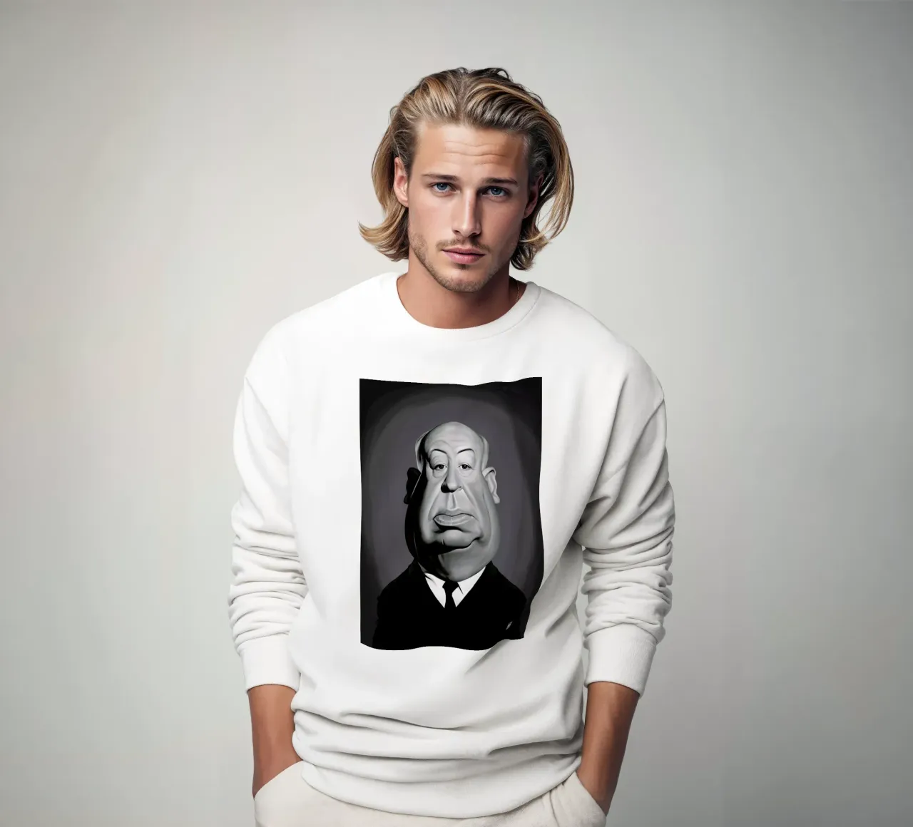 Alfred Hitchcock felpa da Rob Art | Illustration