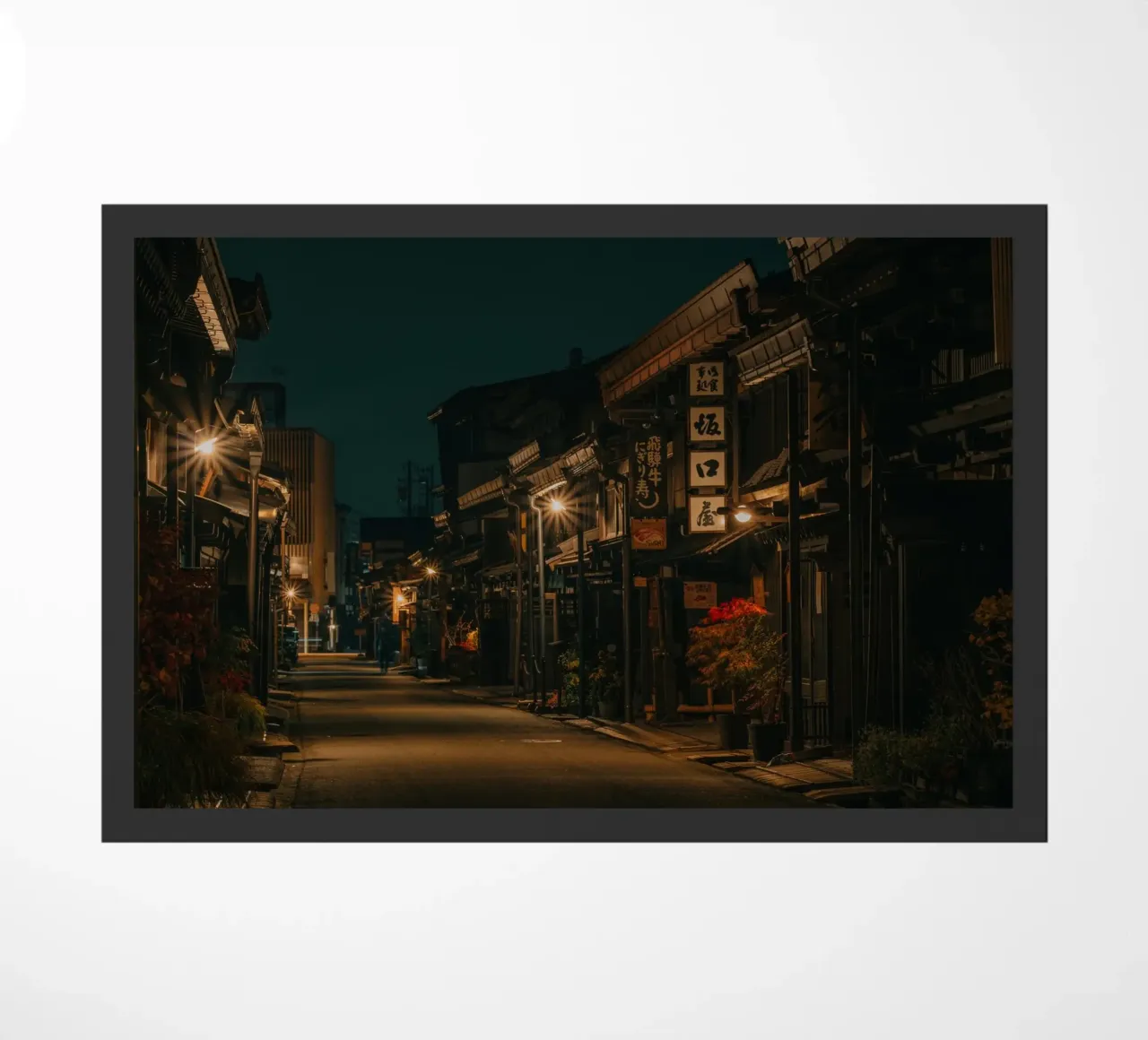 Takayama di notte, Giappone zerbino da Marcel Bisig