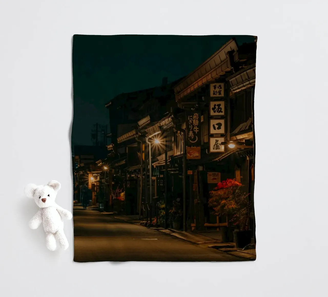 Takayama di notte, Giappone coperta in pile da Marcel Bisig