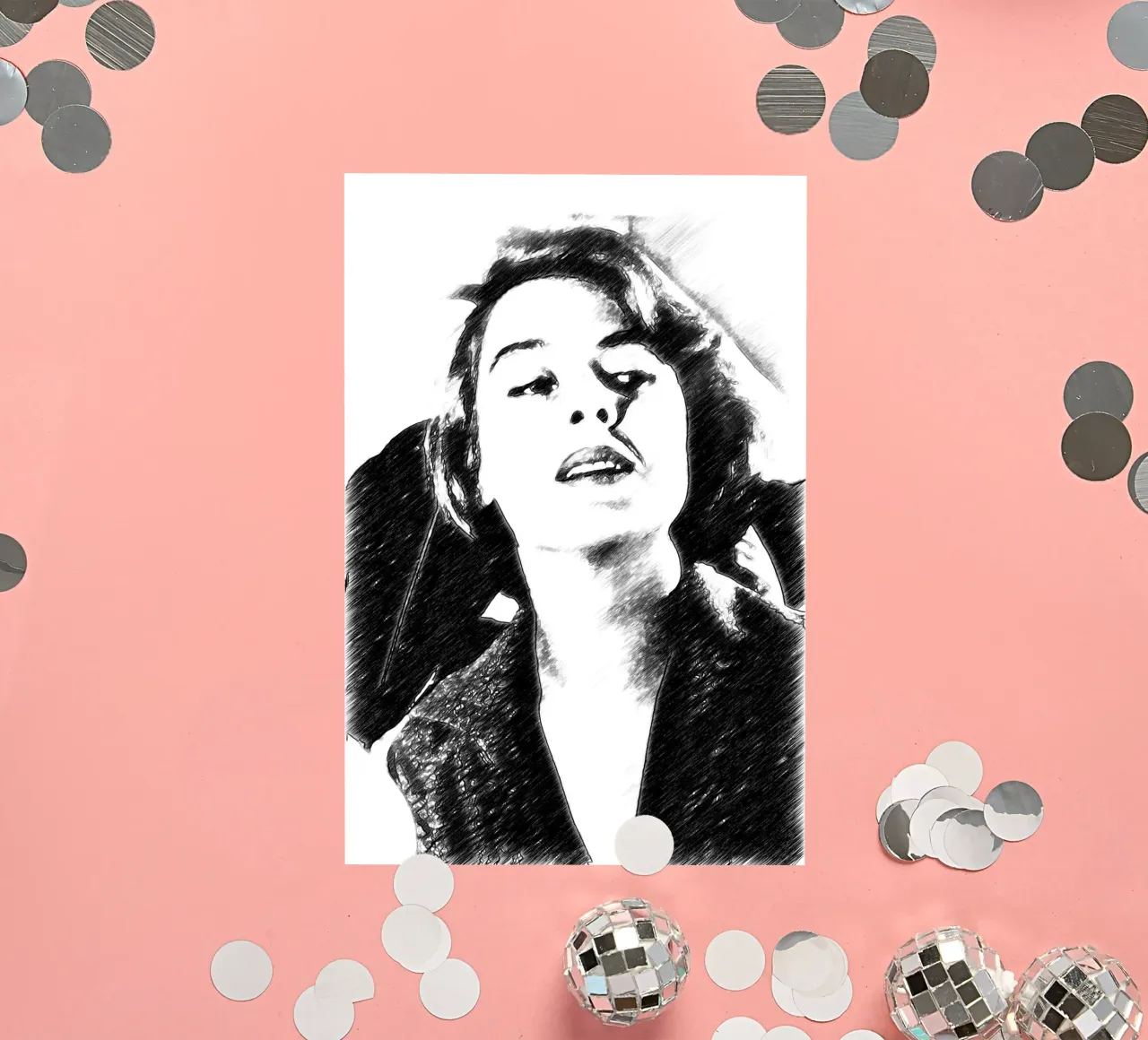 The actress Eleonora sticker by Massimo Frascogna