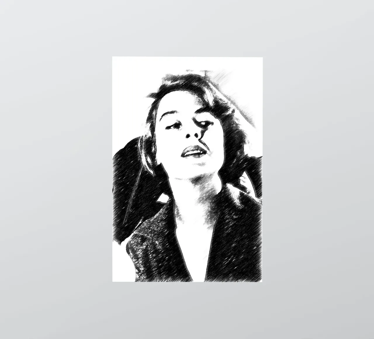 The actress Eleonora sticker by Massimo Frascogna