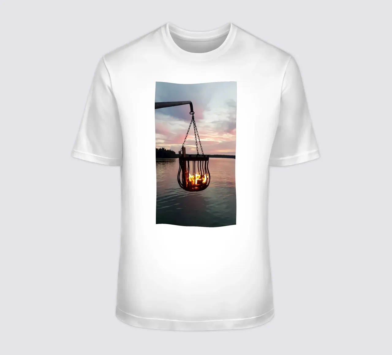 Tramonto e fuoco t-shirt da Massimo Frascogna