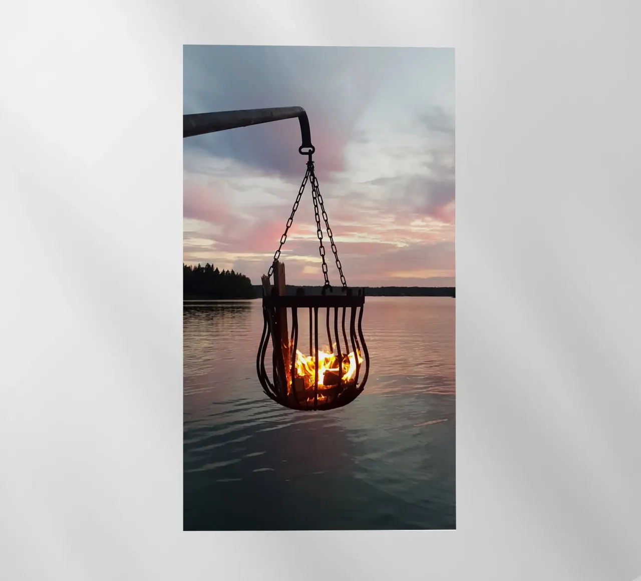 Tramonto e fuoco pellicola backlit da Massimo Frascogna
