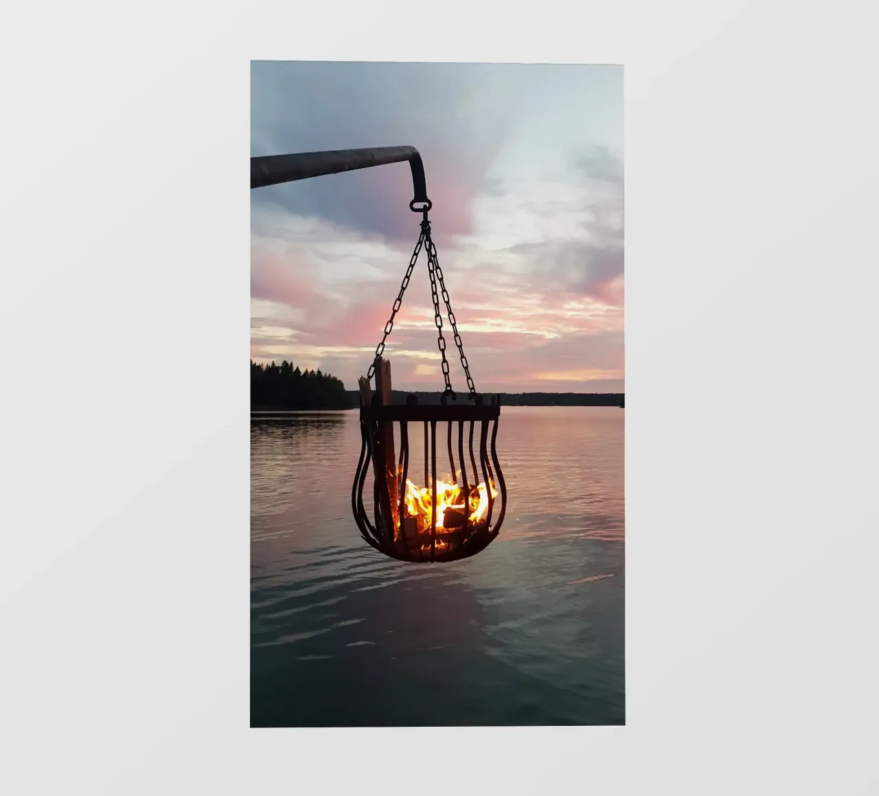 Tramonto e fuoco pellicola backlit da Massimo Frascogna