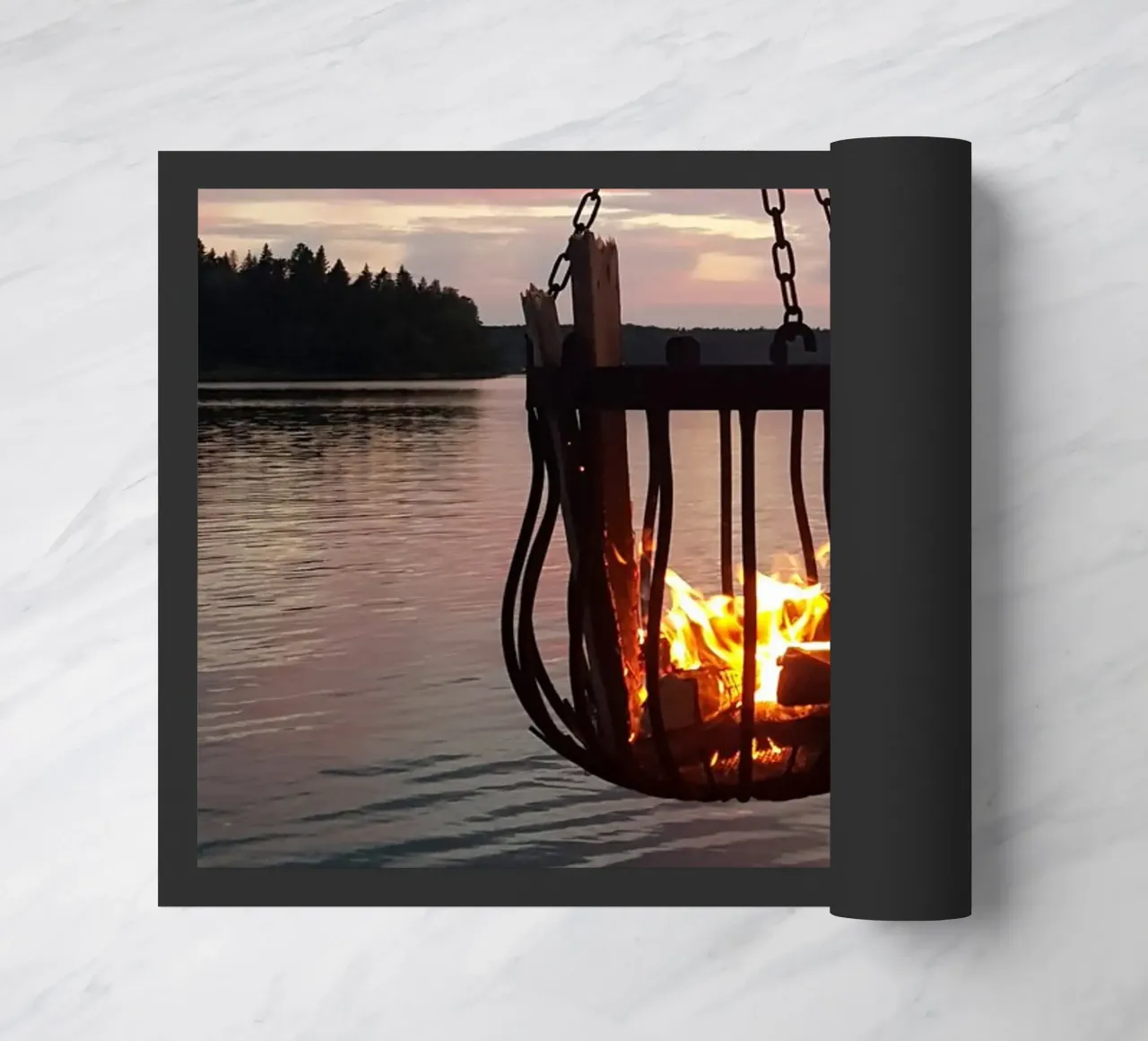 Tramonto e fuoco zerbino da Massimo Frascogna
