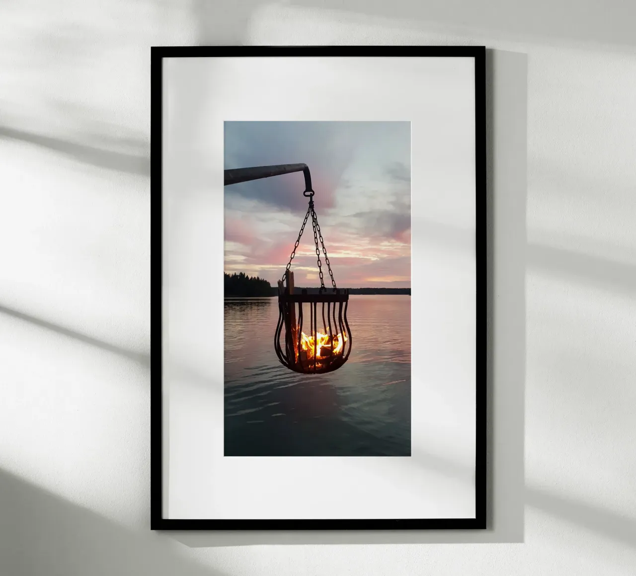 Tramonto e fuoco carta hahnemühle da Massimo Frascogna