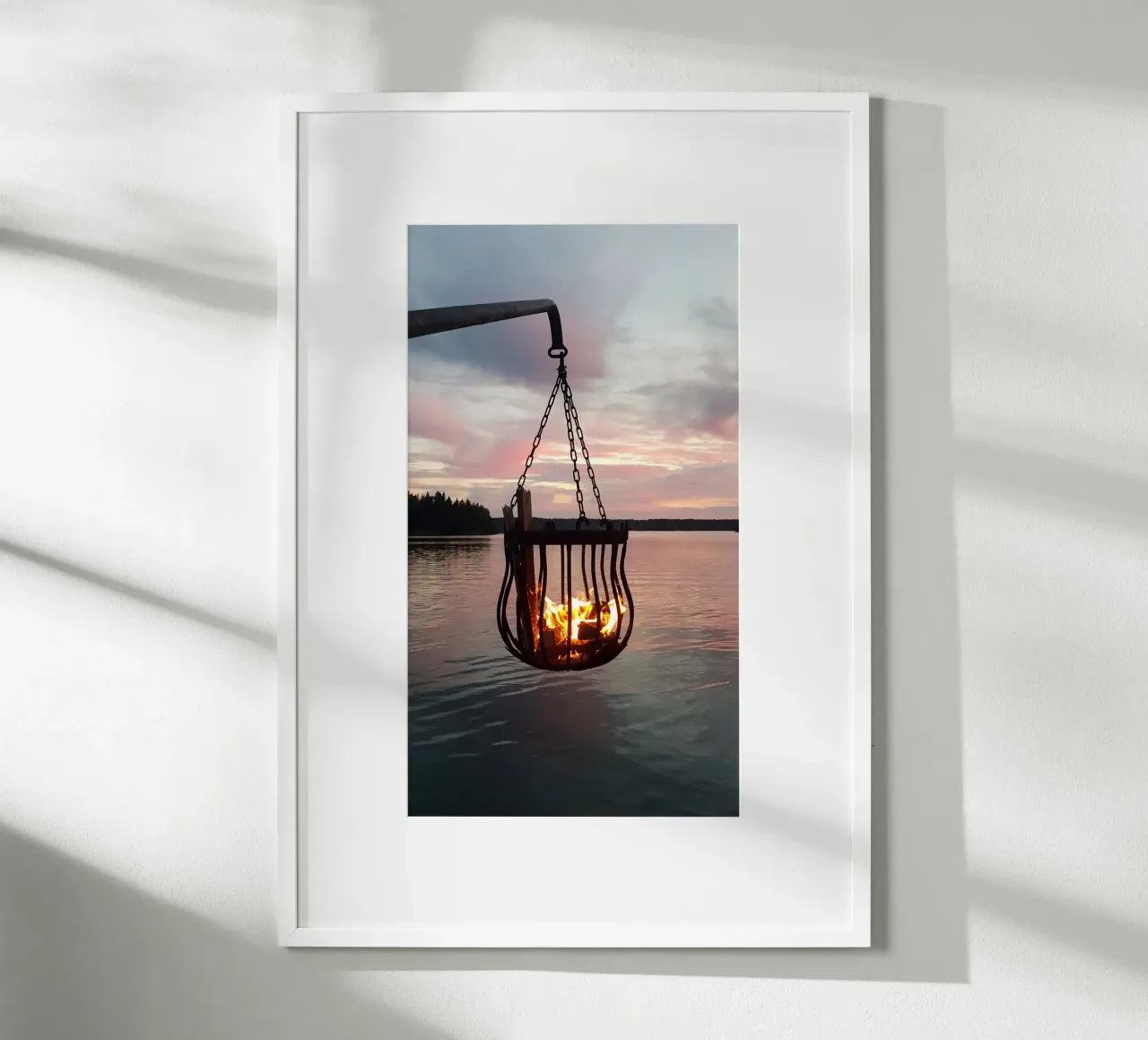 Tramonto e fuoco carta hahnemühle da Massimo Frascogna