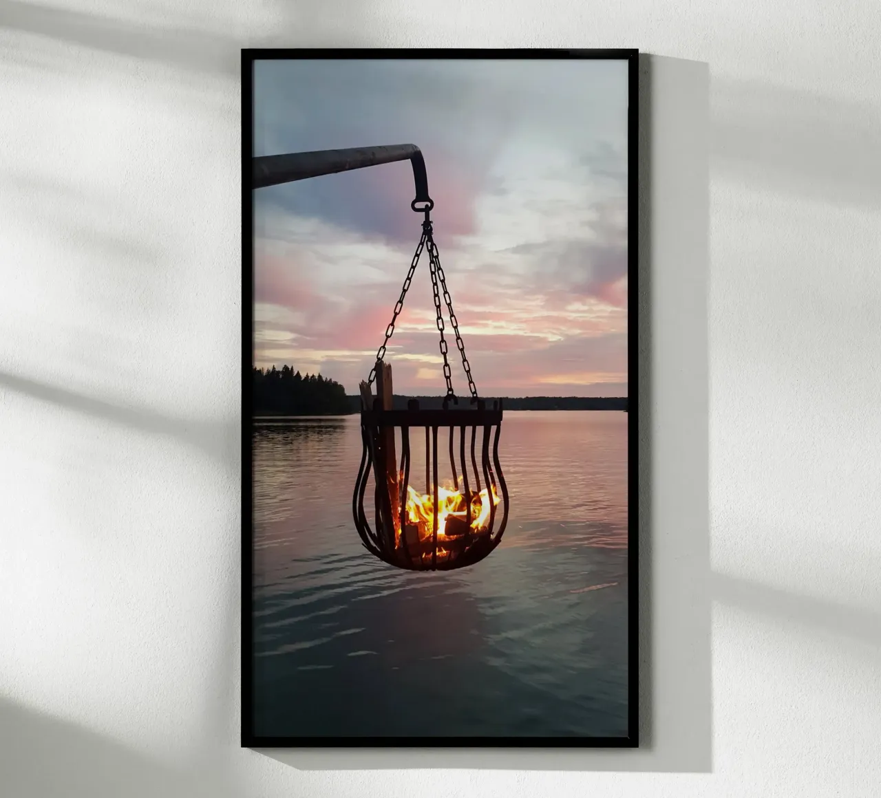 Tramonto e fuoco carta hahnemühle da Massimo Frascogna