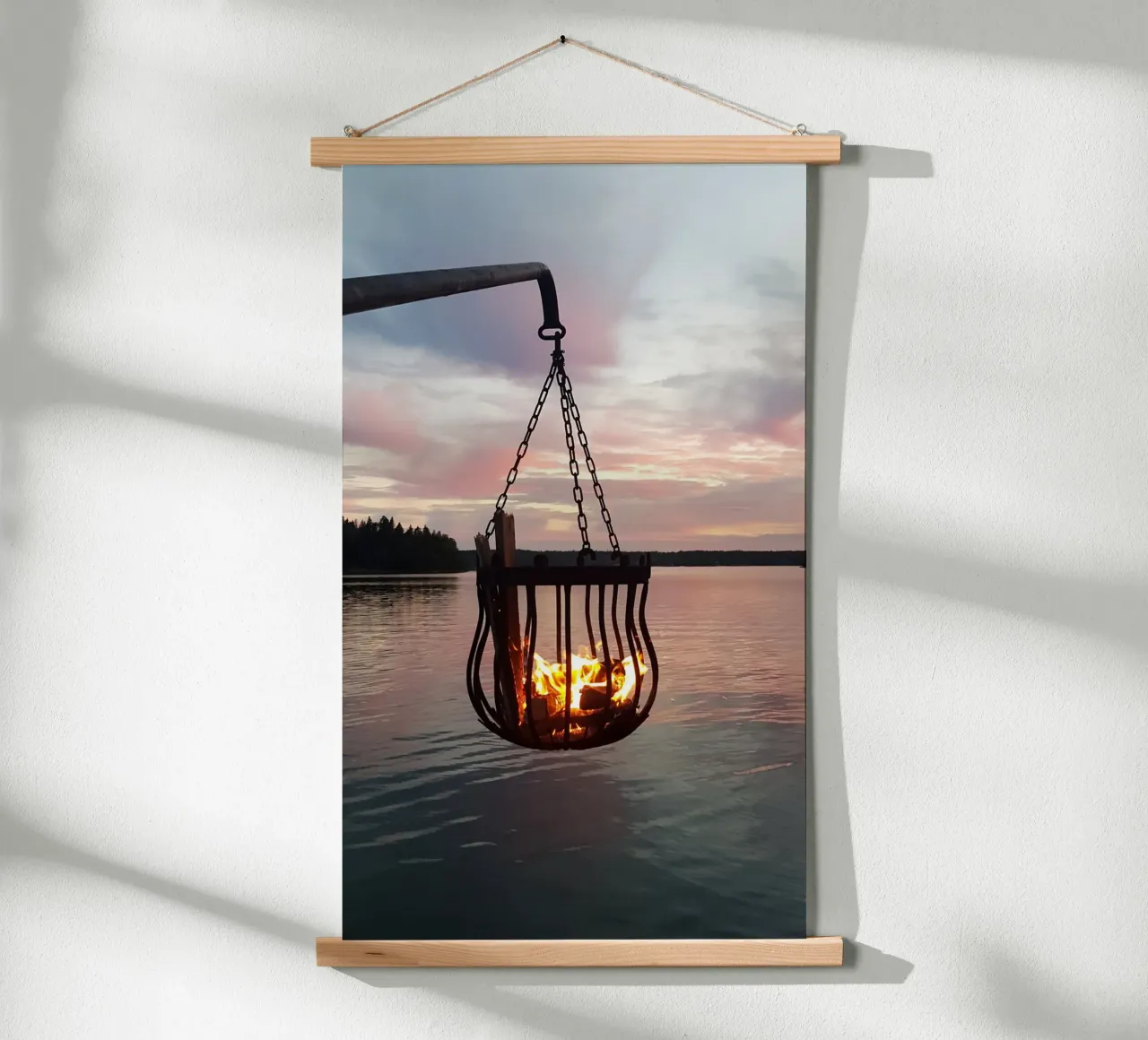 Tramonto e fuoco carta hahnemühle da Massimo Frascogna