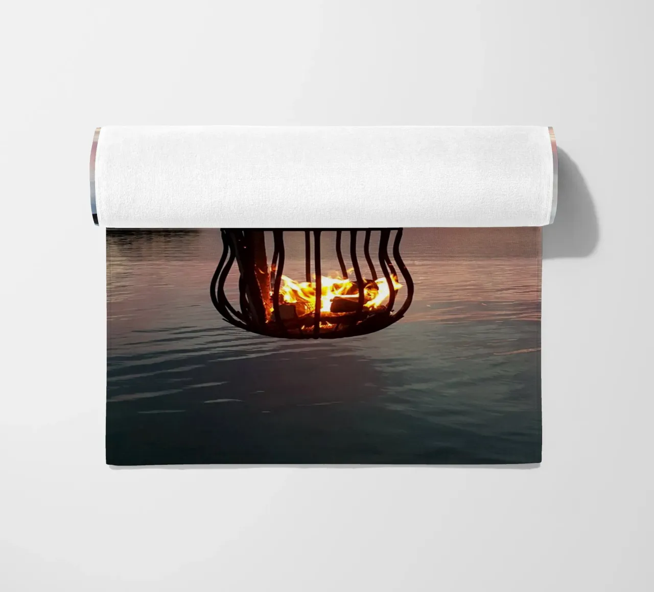 Tramonto e fuoco telo mare da Massimo Frascogna