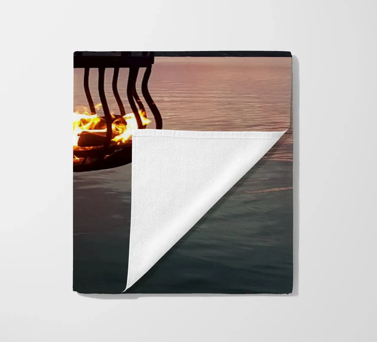 Tramonto e fuoco telo mare da Massimo Frascogna