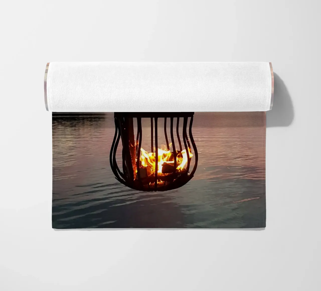 Tramonto e fuoco telo mare da Massimo Frascogna