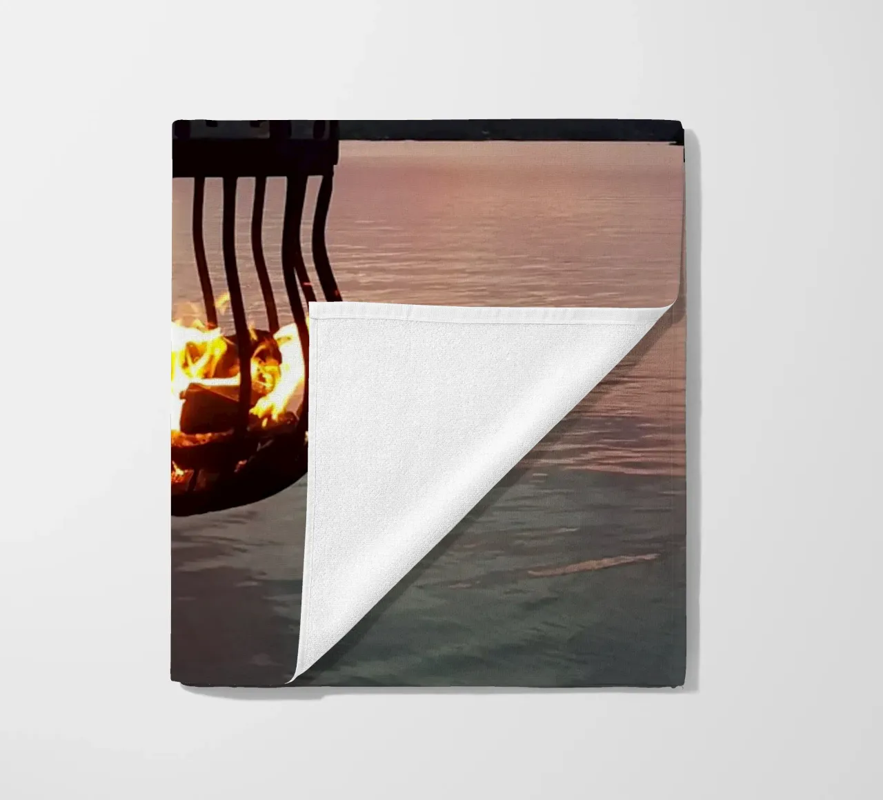 Tramonto e fuoco telo mare da Massimo Frascogna