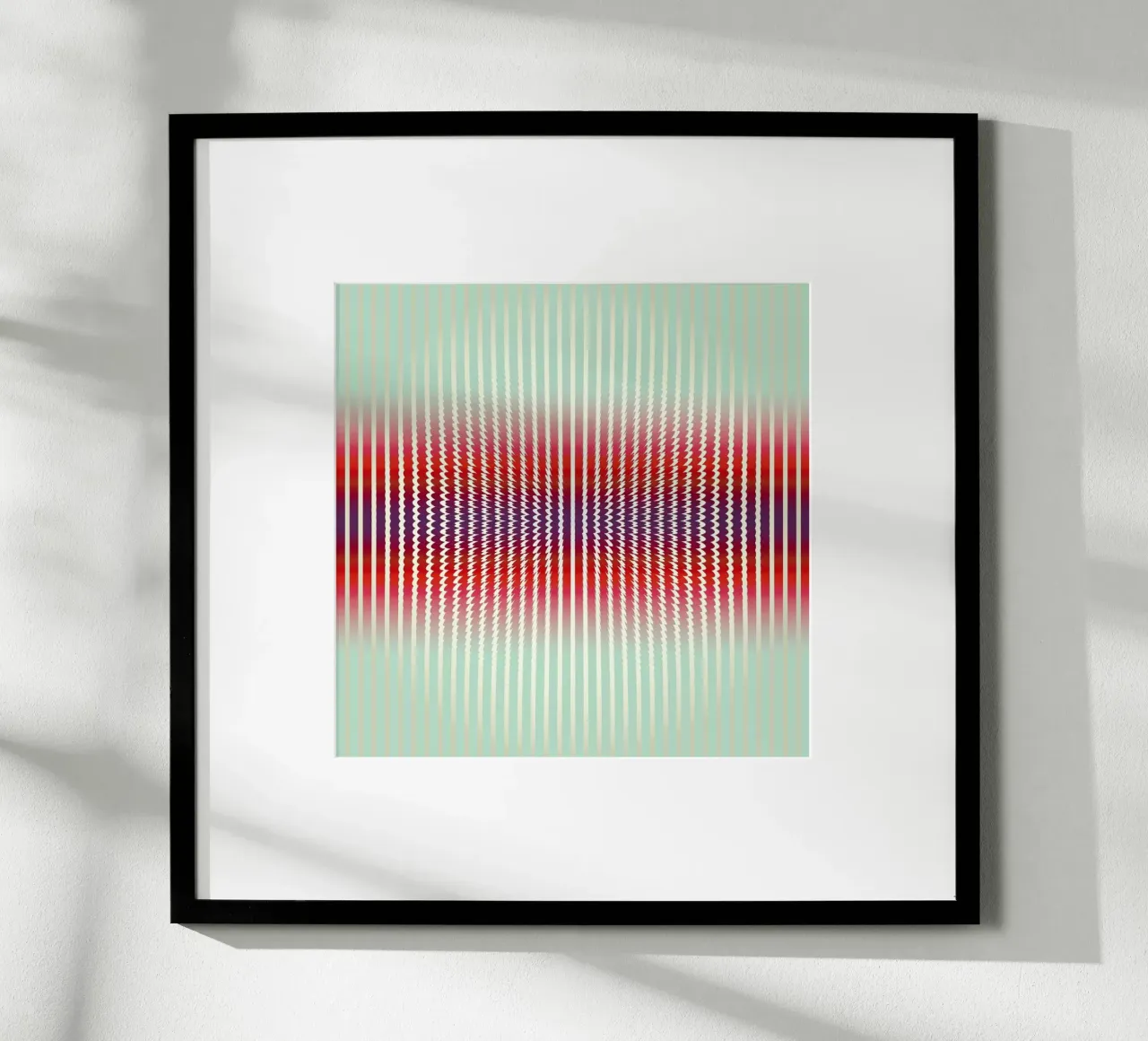 Positive Vibrations poster con telaio in plastica da Angelo Cerantola