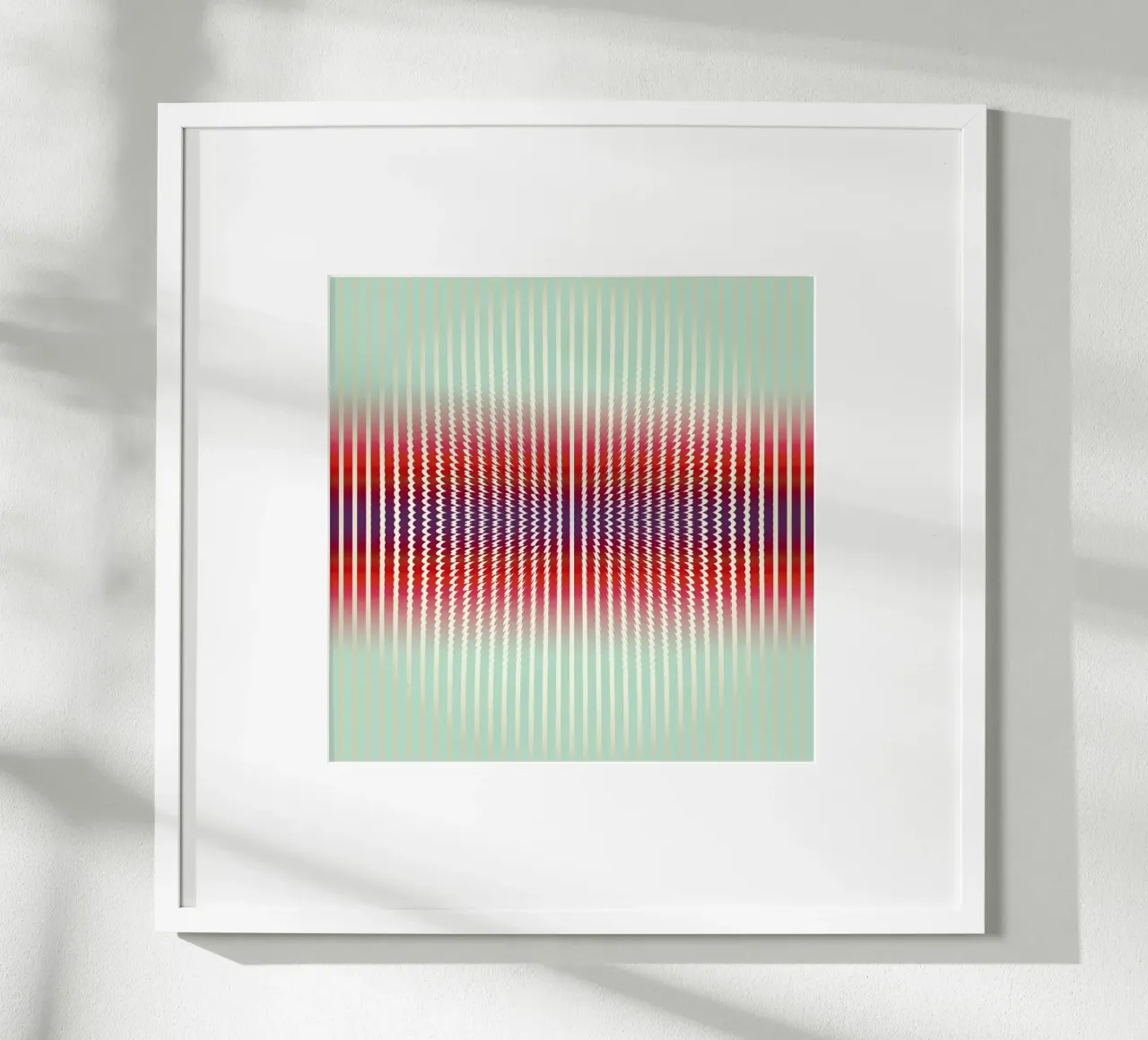 Positive Vibrations poster con telaio in plastica da Angelo Cerantola