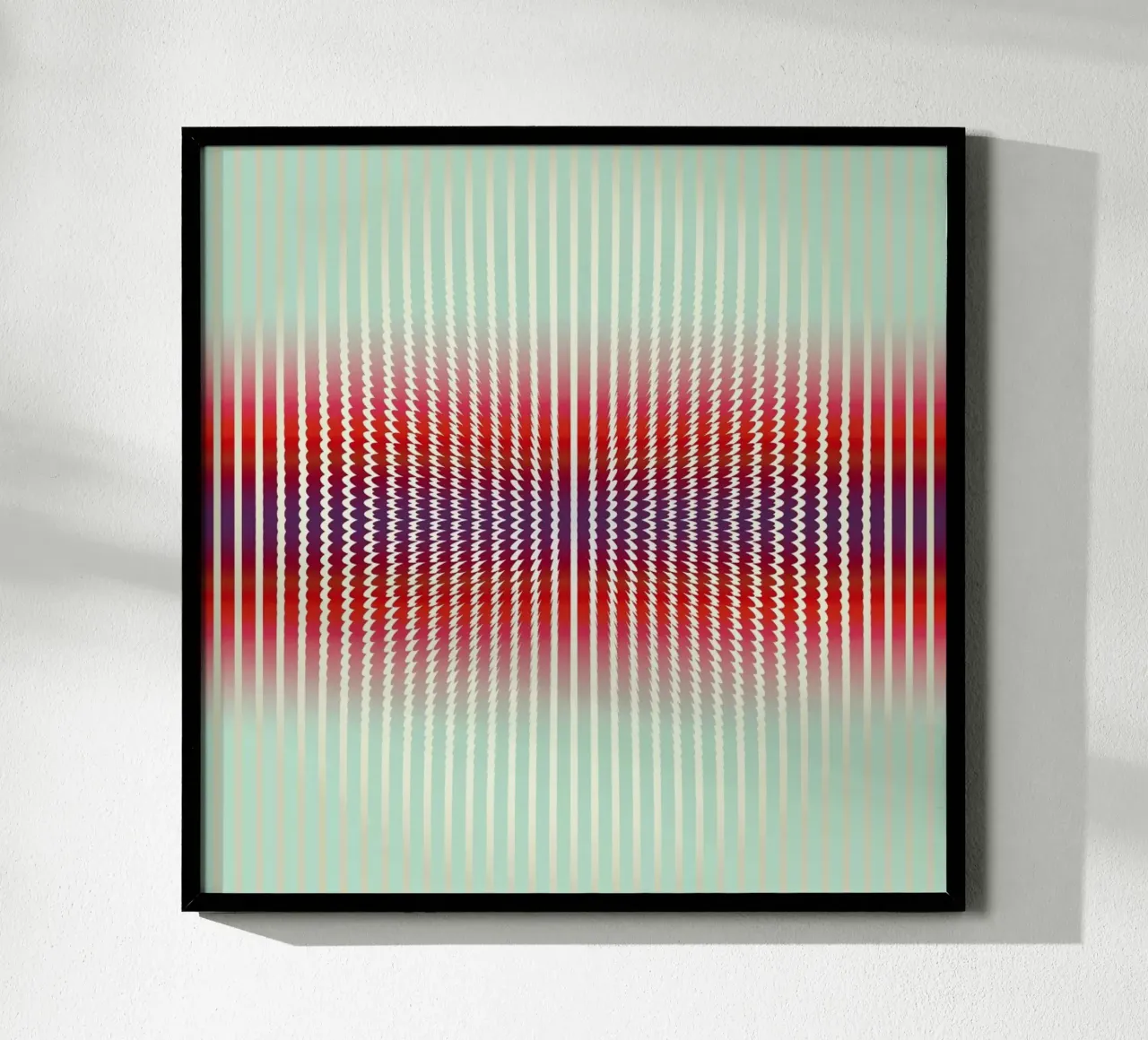 Positive Vibrations poster con telaio in plastica da Angelo Cerantola