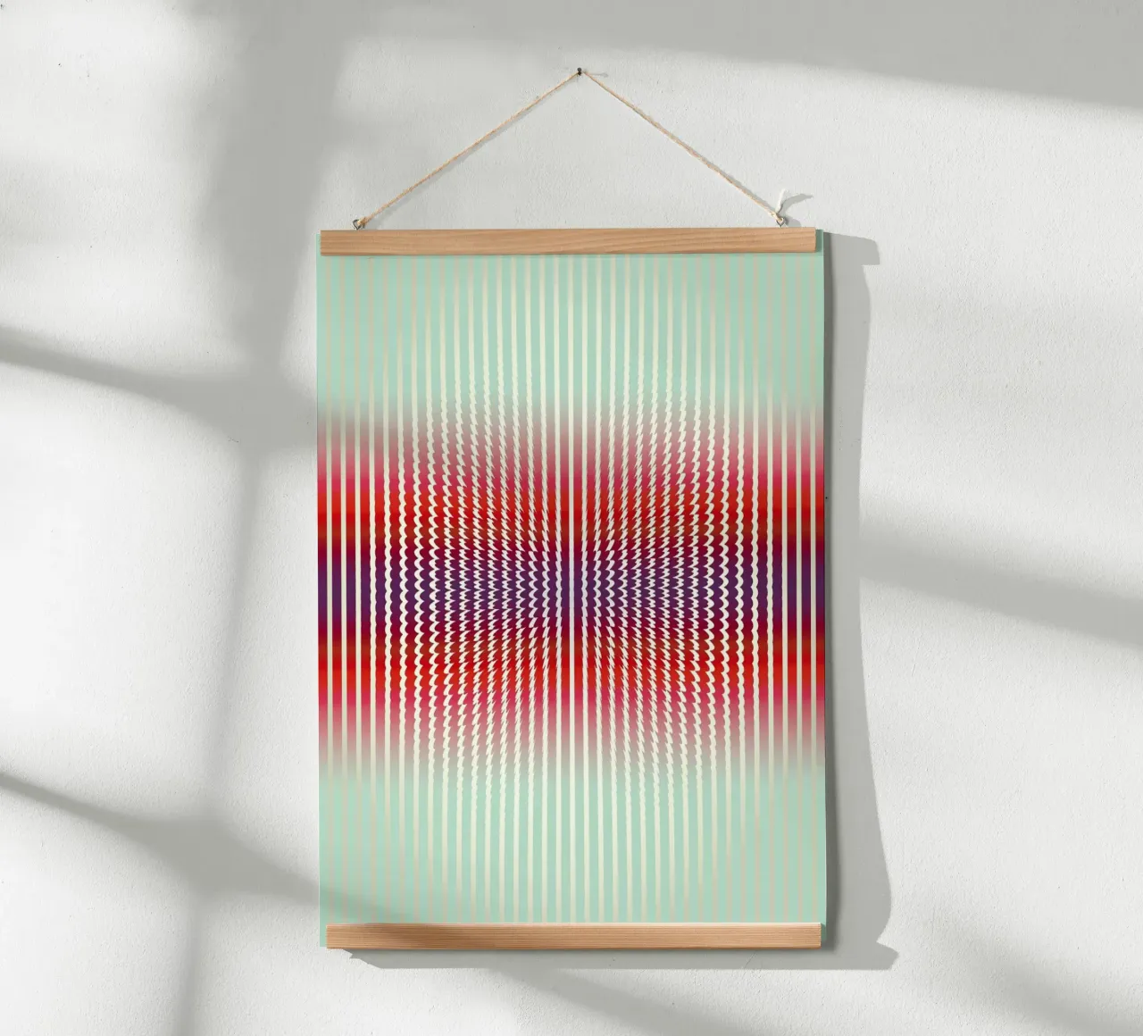 Positive Vibrations poster con telaio in plastica da Angelo Cerantola