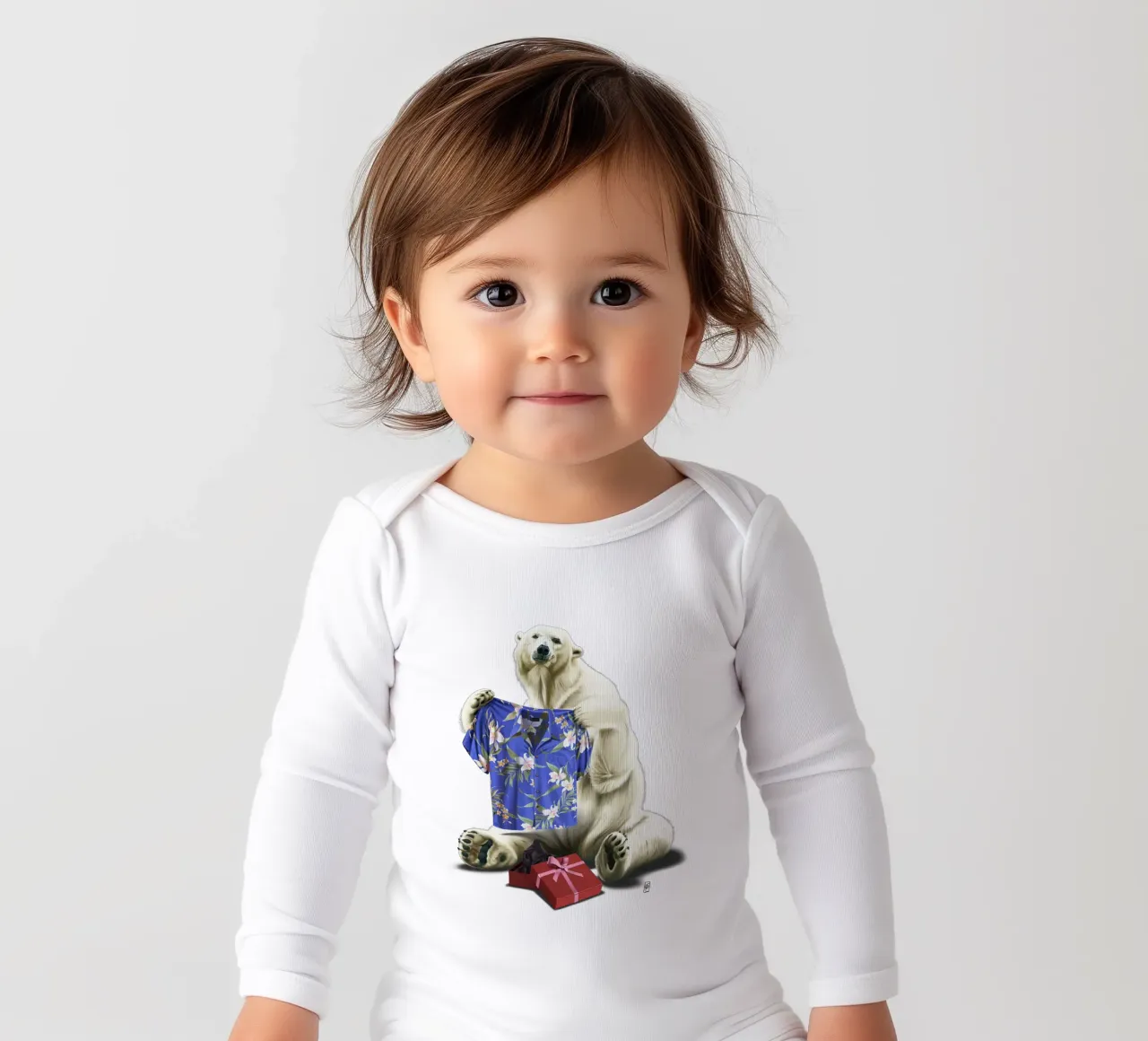 Cool! (Wordless) Langarm Babybody von Rob Art | Illustration