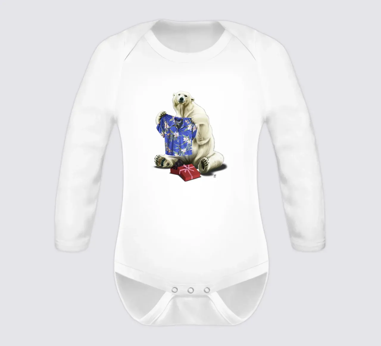 Cool! (Wordless) Langarm Babybody von Rob Art | Illustration