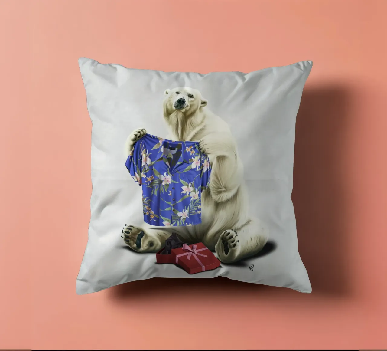 Cool! (Wordless) cuscino da Rob Art | Illustration