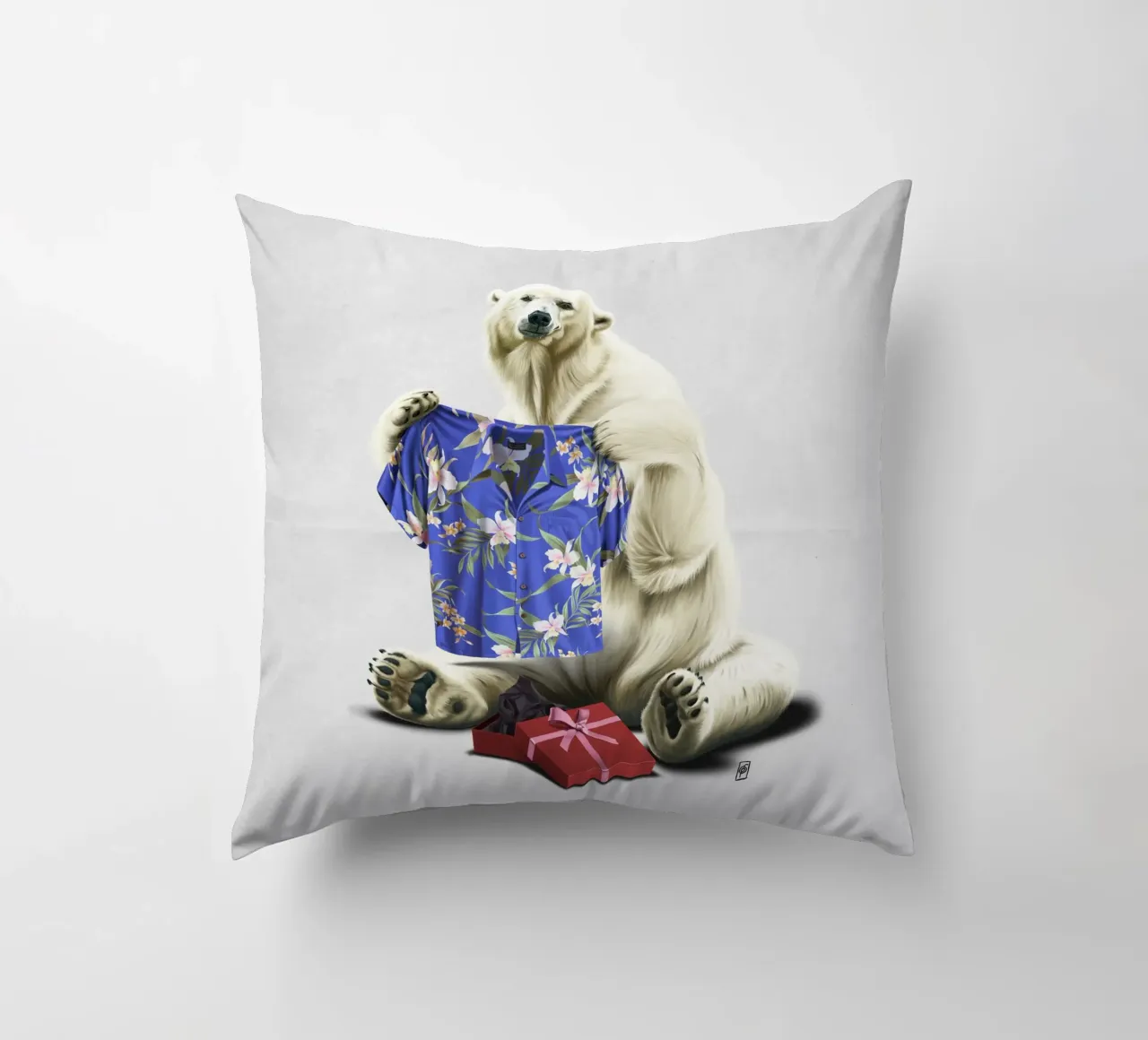 Cool! (Wordless) cuscino da Rob Art | Illustration
