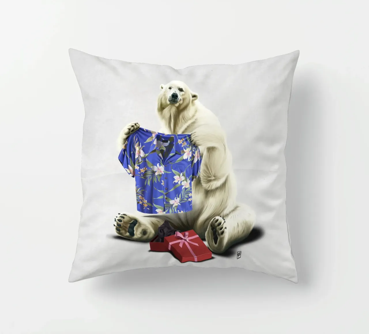 Cool! (Wordless) cuscino da Rob Art | Illustration