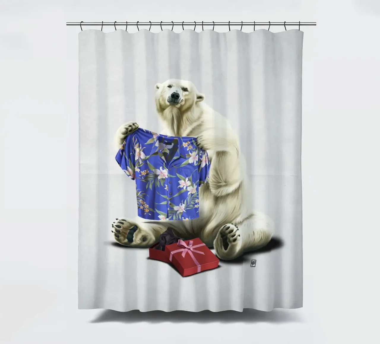 Cool! (Wordless) tenda da doccia da Rob Art | Illustration