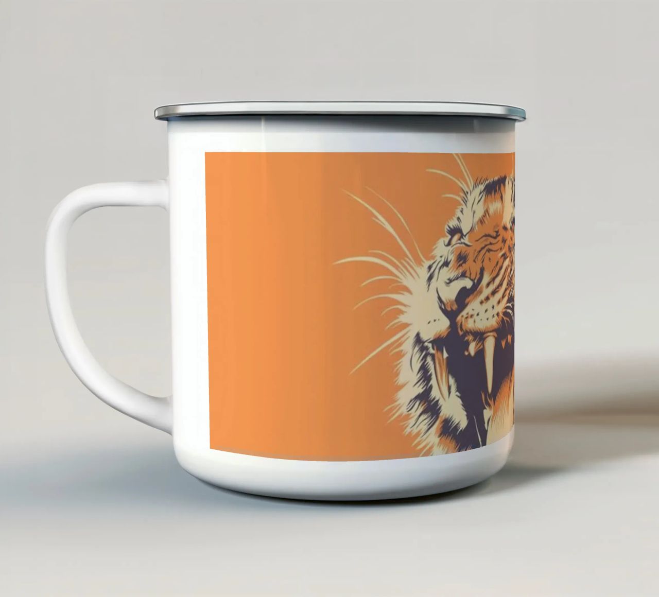 TIGRE tazza in smalto da Cranio Dsgn